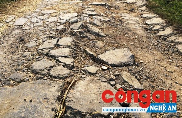 Nhiều đoạn đường trên tuyến Quốc lộ 48C bị phương tiện quá tải “băm nát”