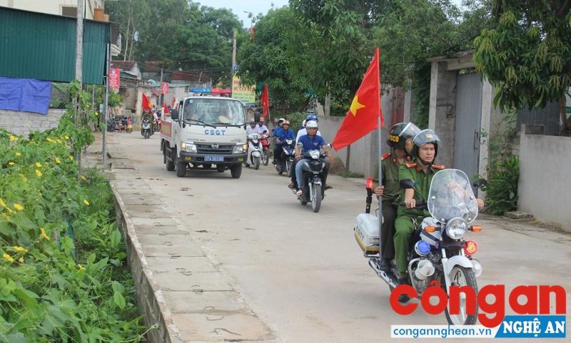 Công an TX Hoàng Mai ra quân hành động phòng, chống ma túy trên địa bàn