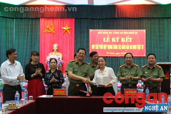 Buổi lễ ký kết quy chế phối hợp thành công tốt đẹp