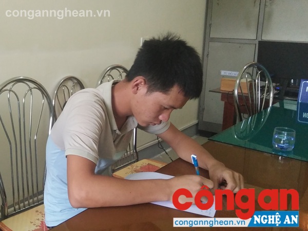 Dương Thanh Sang tại cơ quan Công an