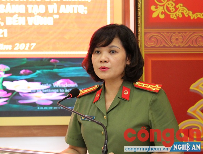 Đồng chí Đại tá Ngô Hoài Thu phát biểu chỉ đạo
