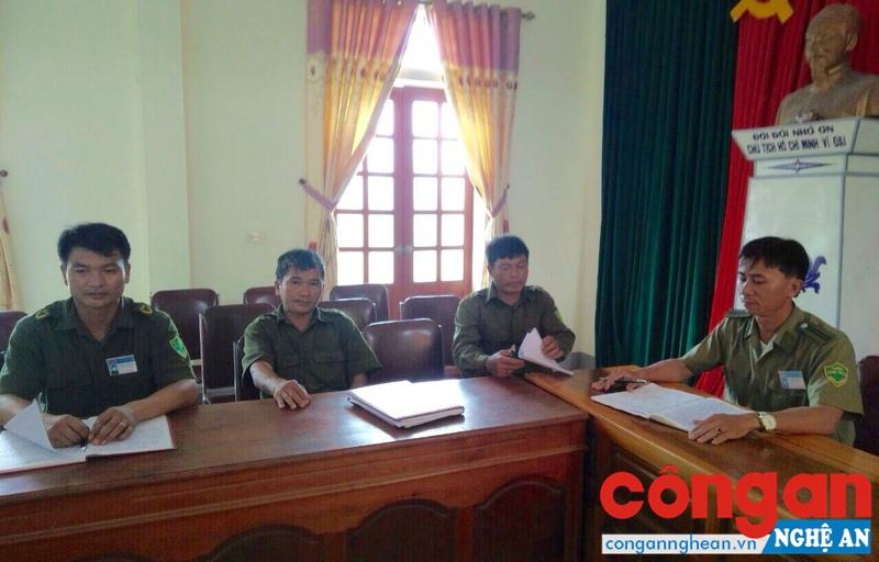 Công an xã Kỳ Sơn họp triển khai nhiệm vụ đảm bảo ANTT trên địa bàn