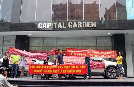 Phản đối chủ đầu tư tại chung cư Capital Garden.