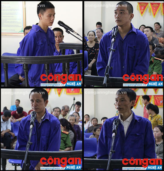 Các bị cáo bị xét xử về hành vi mua bán, tàng trữ trái phép chất ma túy.