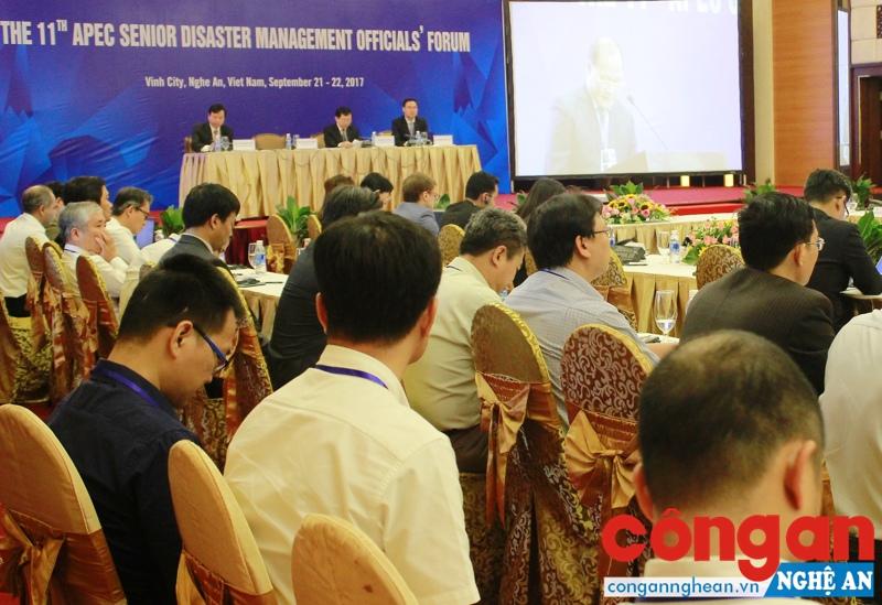 Đại biểu đến từ các nền kinh tế và các tổ chức quốc tế tham gia phiên họp tại Nghệ An