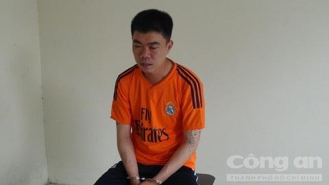 Đối tượng Dũng tại cơ quan công an