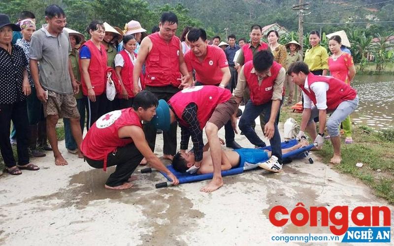 Các lực lượng tham gia tình huống diễn tập
