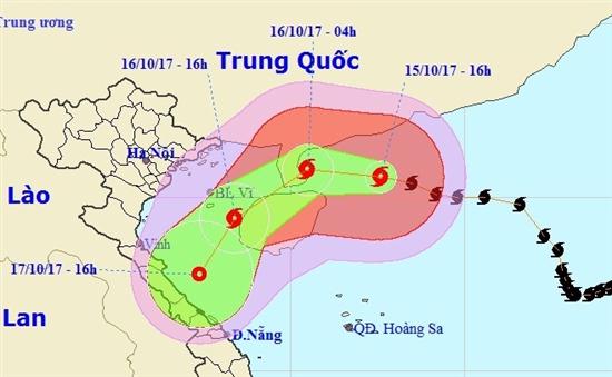 Hướng di chuyển của bão số 11