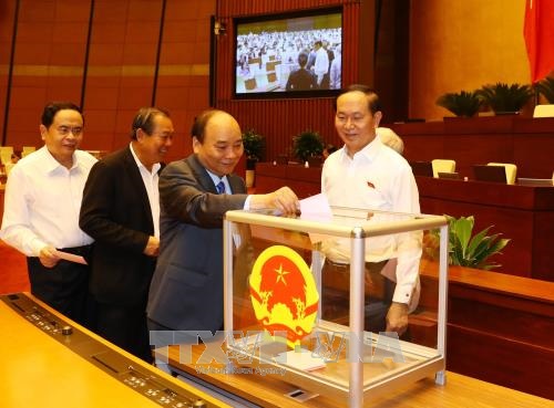 Quốc hội bỏ phiếu phê chuẩn Bộ trưởng Bộ Giao thông vận tải và Tổng Thanh tra Chính phủ