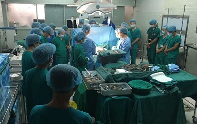 Chuẩn bị ca phẫu thuật hiến-ghép tạng ở Bệnh viện Chợ Rẫy