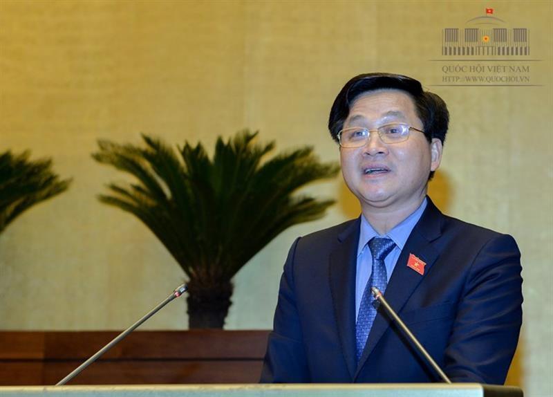 Tổng Thanh tra Chính phủ Lê Minh Khái trình bày báo cáo công tác giải quyết khiếu nại, tố cáo của công dân năm 2017 - Ảnh: Đình Nam