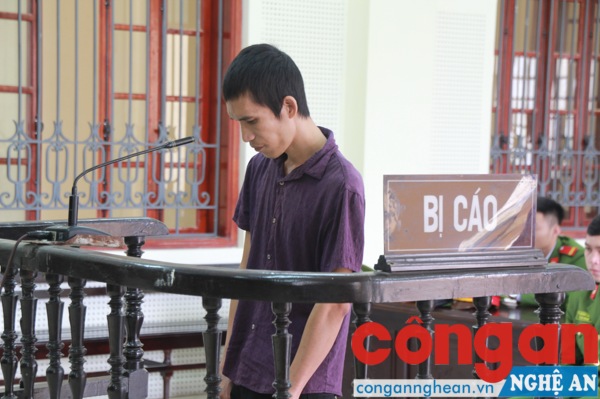 Bị cáo Nguyễn Đức Hoàng tại tòa