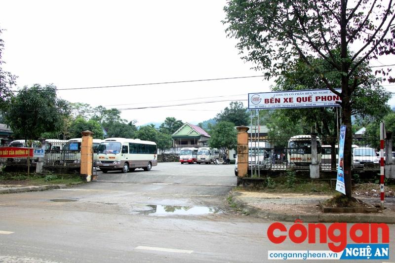 Bến xe Quế Phong, nơi xảy ra sự việc