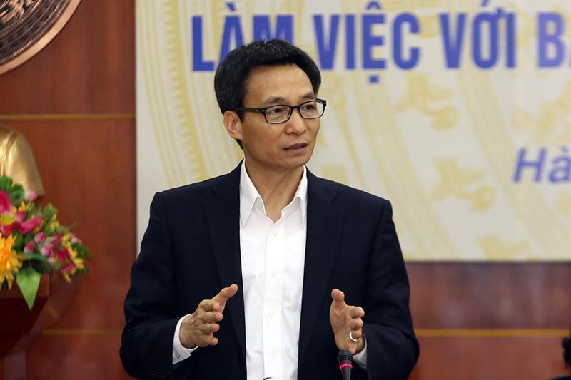 Phó Thủ tướng Vũ Đức Đam khẳng định dân chủ cơ sở là cốt lõi của đổi mới giáo dục, đào tạo. Ảnh: VGP/Đình Nam