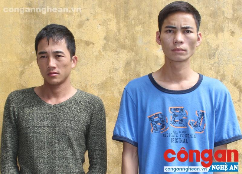  2 đối tượng tại cơ quan CSĐT Công an TP Vinh