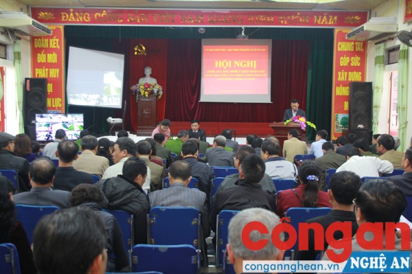 Toàn cảnh buổi ra mắt vận hành hệ thống camera an ninh trên địa bàn xã