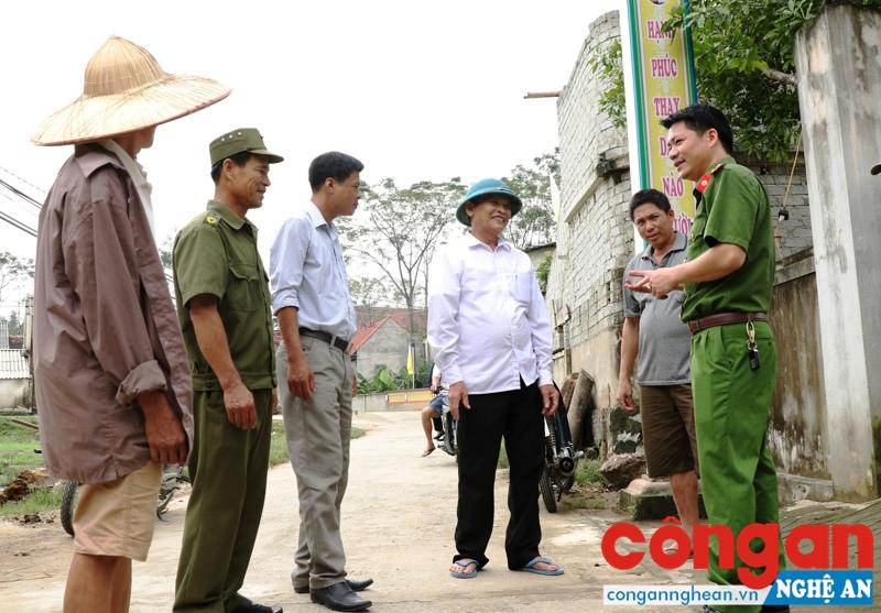 CBCS Công an huyện Đức Thọ tăng cường bám địa bàn cơ sở