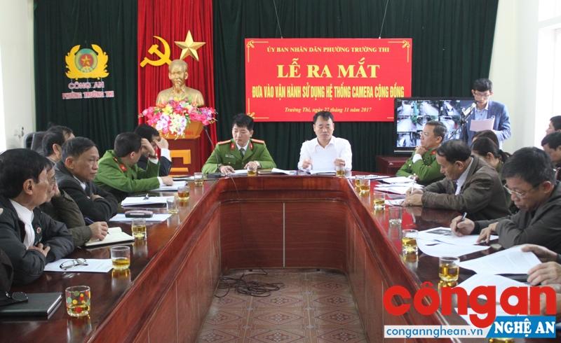 Toàn cảnh lễ ra mắt đưa vào vận hành sử dụng hệ thống camera cộng đồng