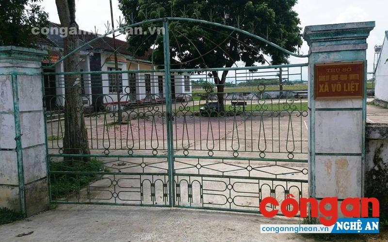 Trụ sở UBND xã Võ Liệt, nơi có nhiều cán bộ, công chức bị xử lý kỷ luật vì sai phạm