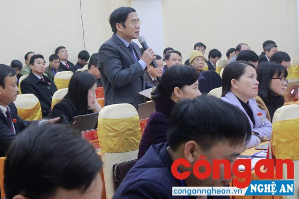 Đại biểu nêu câu hỏi thuộc lĩnh vực quản lý của ngành NN&PTNT