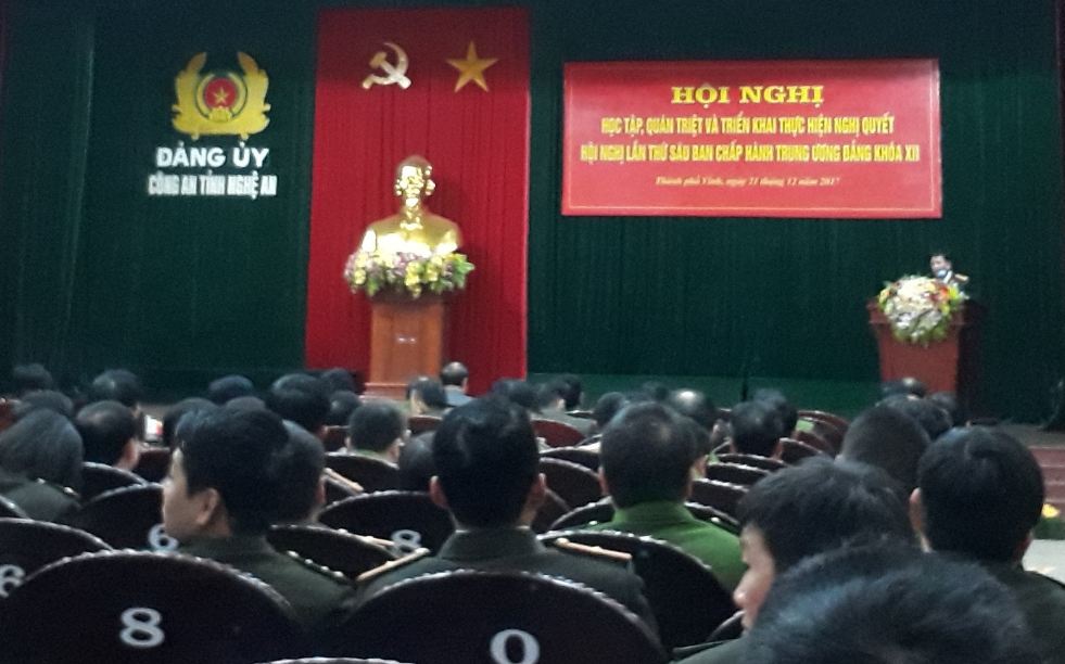 Hơn 200 đảng viên thuộc các đơn vị nghiệp vụ Công an tỉnh tham dự Hội nghị.