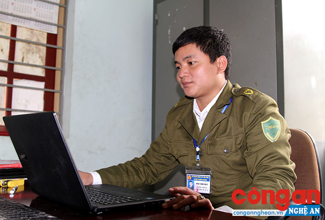 Đồng chí Kha Văn Bay, Trưởng Công an xã Yên Tĩnh