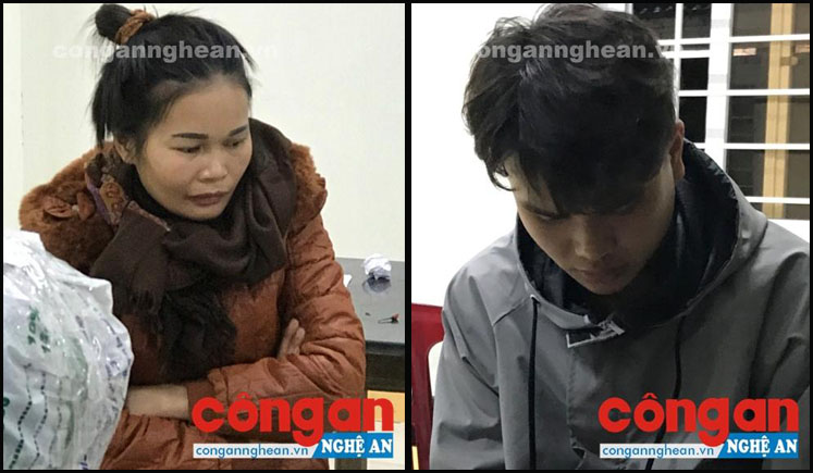 2 đối tượng Vũ Thị Thanh và Hoàng Võ Quang Huy