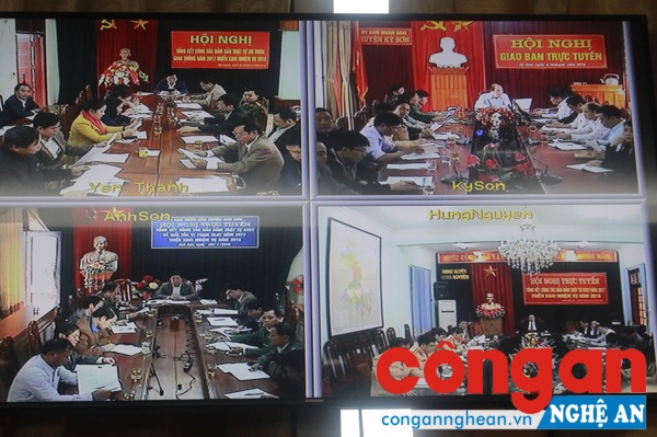 Các điểm cầu tại các huyện, thành, thị