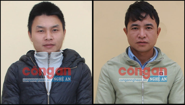 2 đối tượng Ngân Văn Tiến và Đặng Văn Đại tại cơ quan Công an