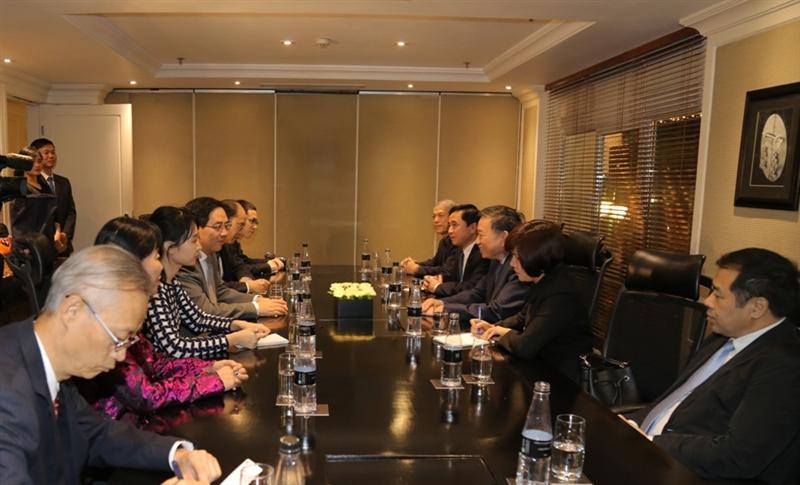 Toàn cảnh buổi tiếp.