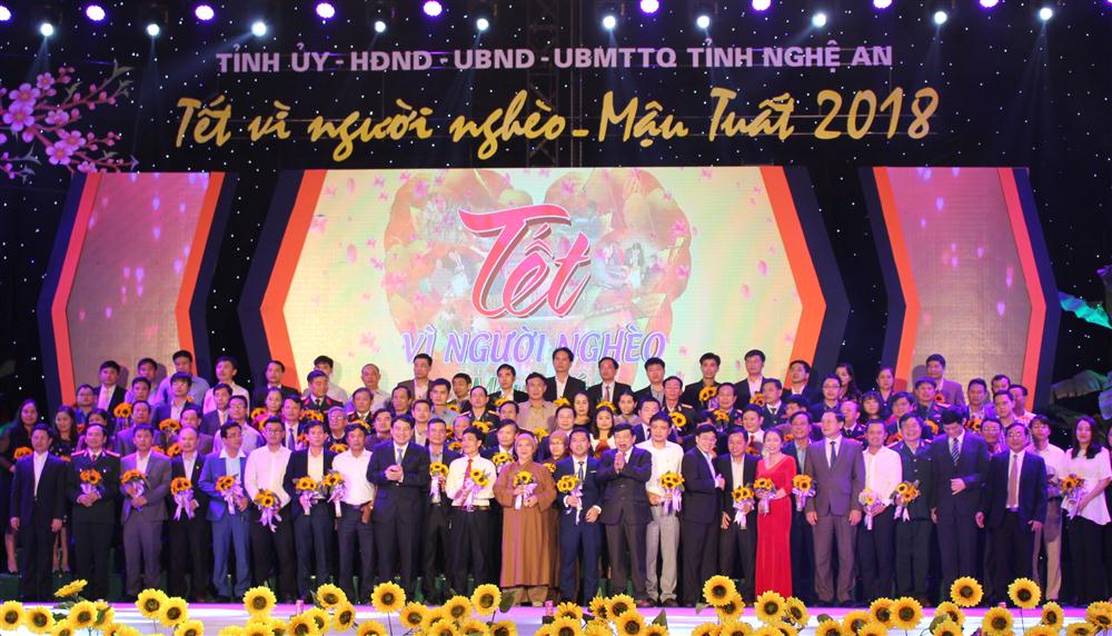 294 tổ chức, cơ quan, đơn vị, doanh nghiệp và cá nhân hưởng ứng chương trình “Tết vì người nghèo - Mậu Tuất 2018” với số tiền 60.203.280.796 tỷ đồng