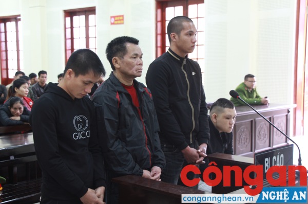 Các bị cáo tại tòa