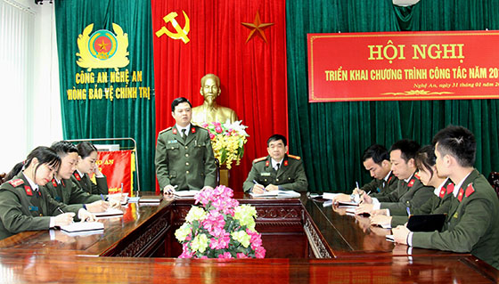 Đội Bảo vệ chính trị I họp bàn kế hoạch đảm bảo ANTT trước, trong và sau Tết Nguyên đán Mậu Tuất 2018