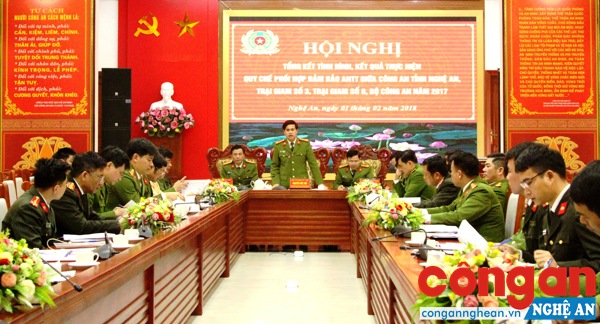  Công an Nghệ An và Trại giam số 3, Trại giam số 6 tại Hội nghị đánh giá kết quả thực hiện Quy chế phối hợp số 48/QCPH năm 2017