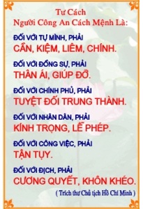 Sáu điều Bác Hồ dạy CAND.