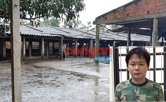 Lò mổ nơi xảy ra vụ việc và đối tượng Lê Hữu Anh