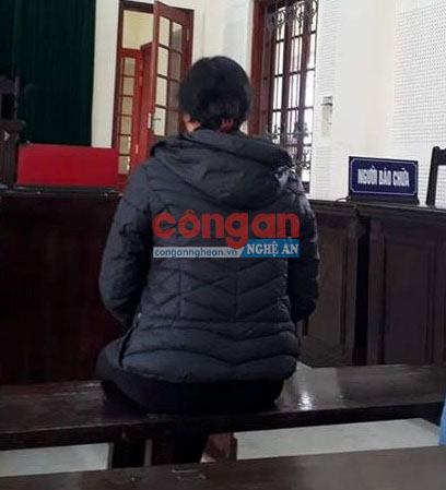  Bị cáo Hoàng Thị H. tại phiên tòa