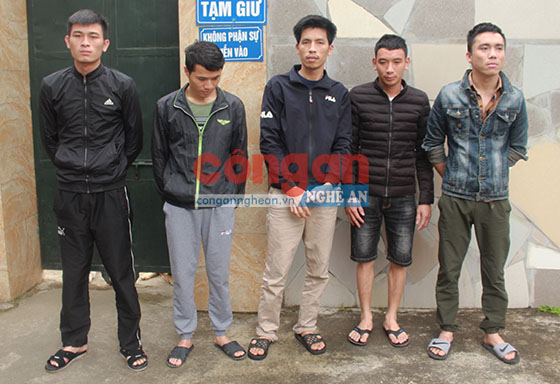 Các đối tượng trong vụ án đánh bạc