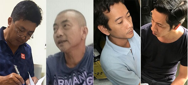 Các đối tượng Hùng, Liêm, Quang và Biên.