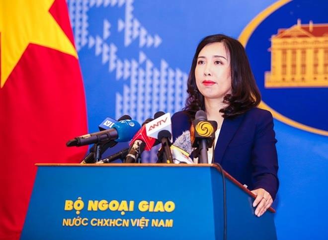 Người phát ngôn Bộ Ngoại giao Lê Thị Thu Hằng.