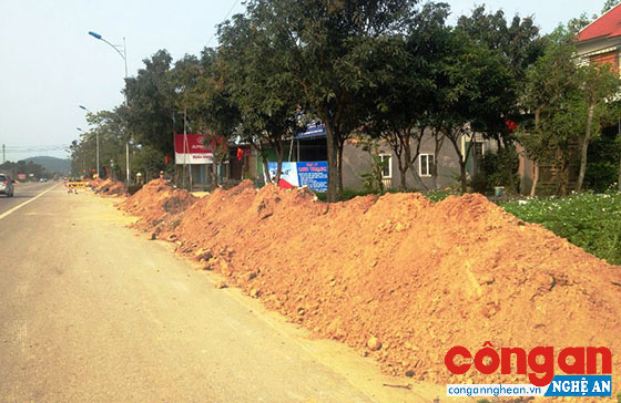 Dự án thi công đường ống đi qua phường Nghi Thu, TX Cửa Lò