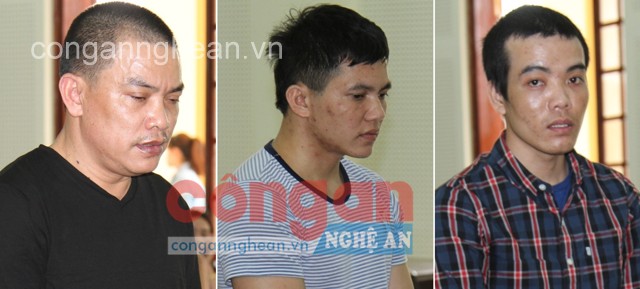 3 bị cáo tại phiên tòa