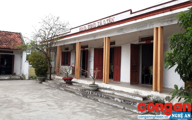 UBND xã Quỳnh Tân - nơi ông Hồ Minh Mậu đang giữ chức Chủ tịch