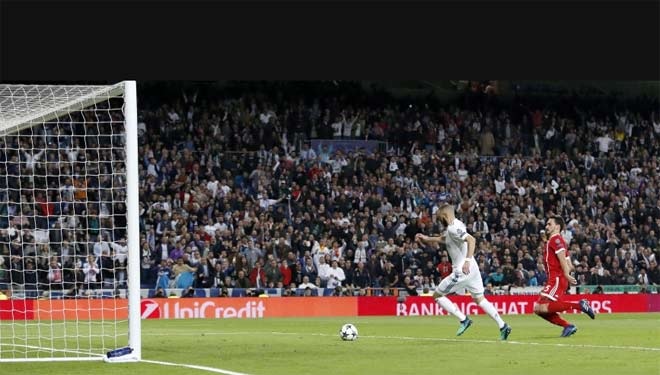 Ngay đầu hiệp 2 và Benzema không bỏ lỡ tận dụng sai lầm của hàng thủ Bayern