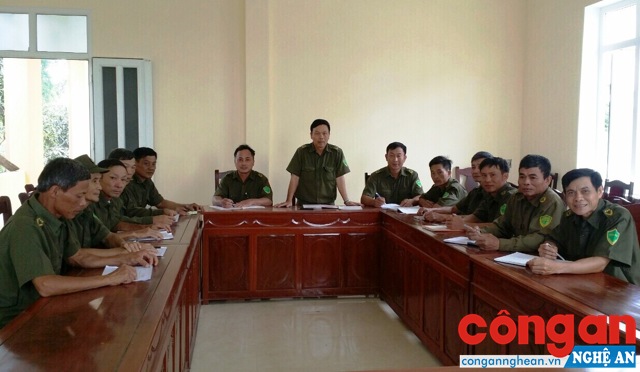 Ban Công an xã Nghi Xá họp triển khai kế hoạch đảm bảo ANTT