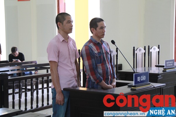 Hai bị cáo tại tòa