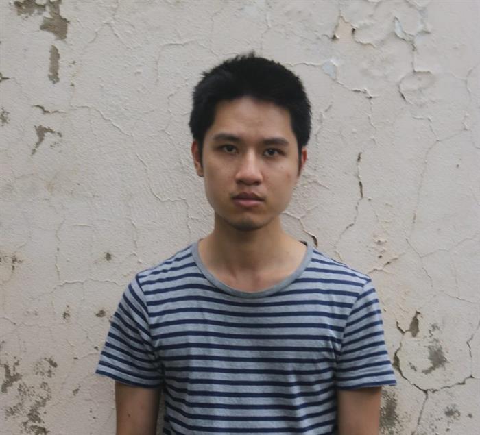 Đối tượng Lê Đình Kiên tại cơ quan điều tra