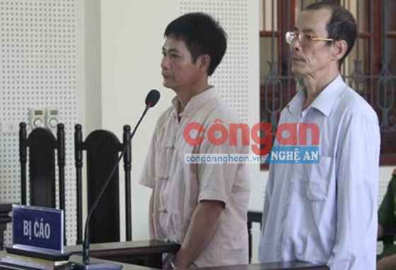 2 bị cáo Lê Văn Lâm và Bùi Đình Thương