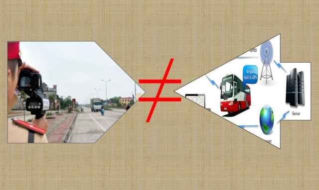Tốc độ qua hệ thống GPS không phản ánh tốc độ tức thời của phương tiện; mà chỉ phản ánh tốc độ trung bình dựa trên quãng đường xe đã di chuyển