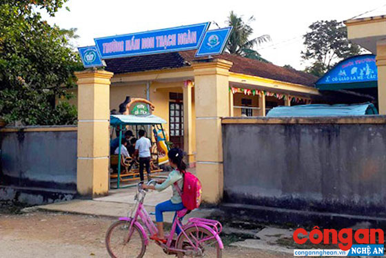 Trường Mầm non xã Thạch Ngàn, nơi xảy ra nhiều sai phạm